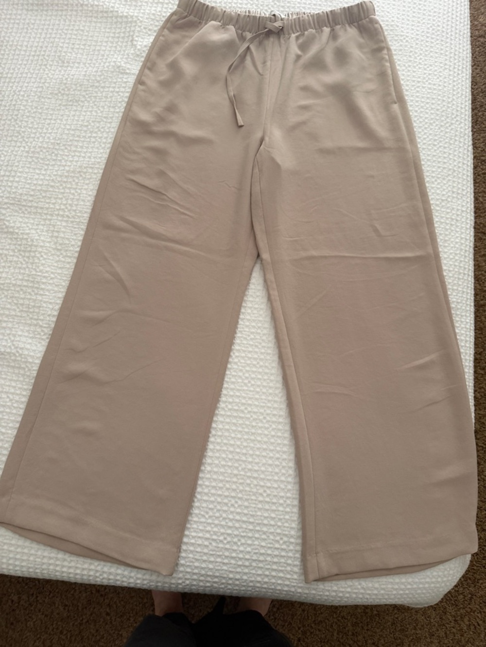 Aritzia lodge pants - Crepette regular length size large  in beige